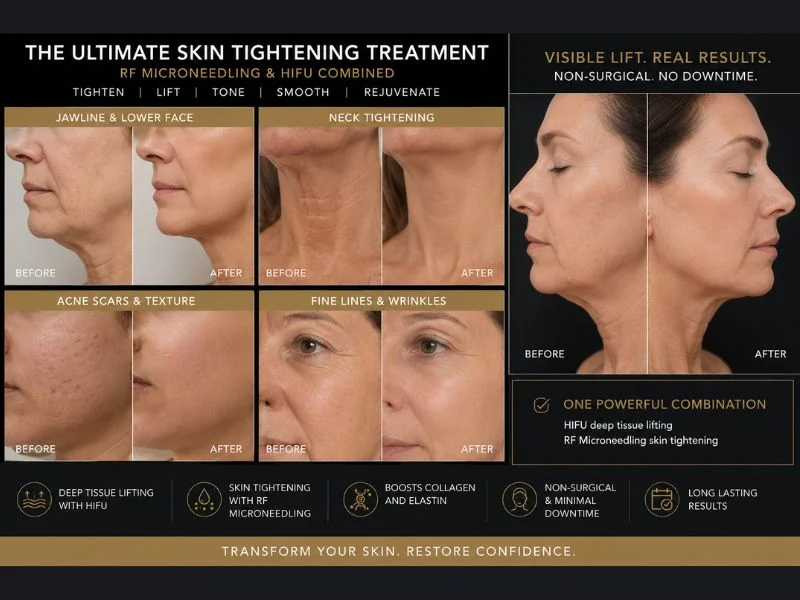 Results of combined treatment for the ultimate skin tightening treatment Sunninghill