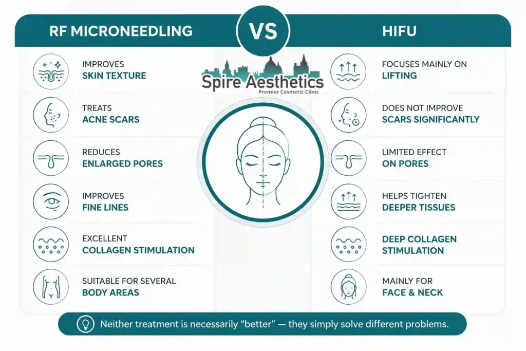 RF Microneedling vs HIFU: Which Treatment Gives Better Results Sunninghill?
